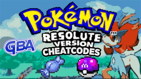 pokemon resolute cheats